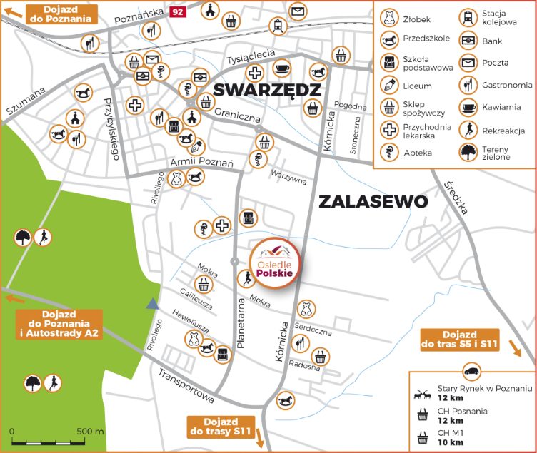 Mapa okolicy osiedla Mapa okolicy osiedla